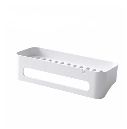 No-Drill Plastic Towel Rack, Triangle or Long, White or Gray