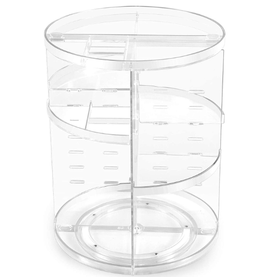 360-Degree Rotating Acrylic Makeup Organizer, 23 x 23 x 30 cm