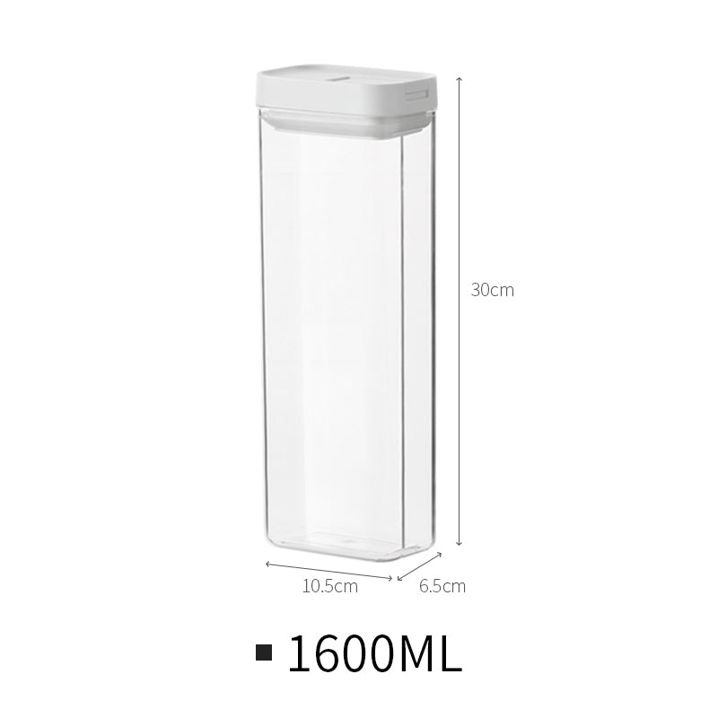 Stackable Transparent Pantry Containers, 500 to 1200 ml