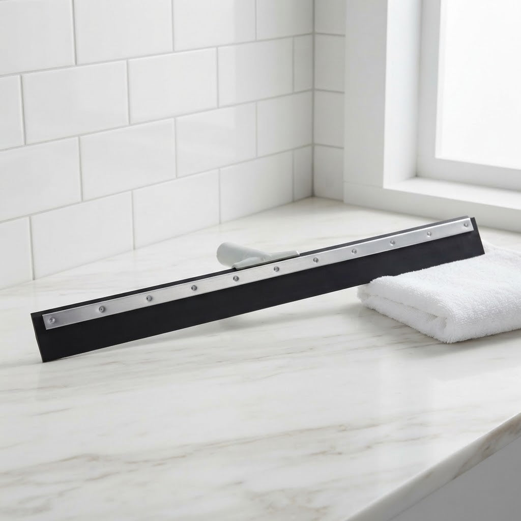 Floor Squeegee with Dual Foam Rubber Blade, 30 in