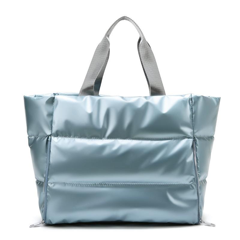 Women's Nylon Gym Bag with Soft Handle and Shoulder Strap