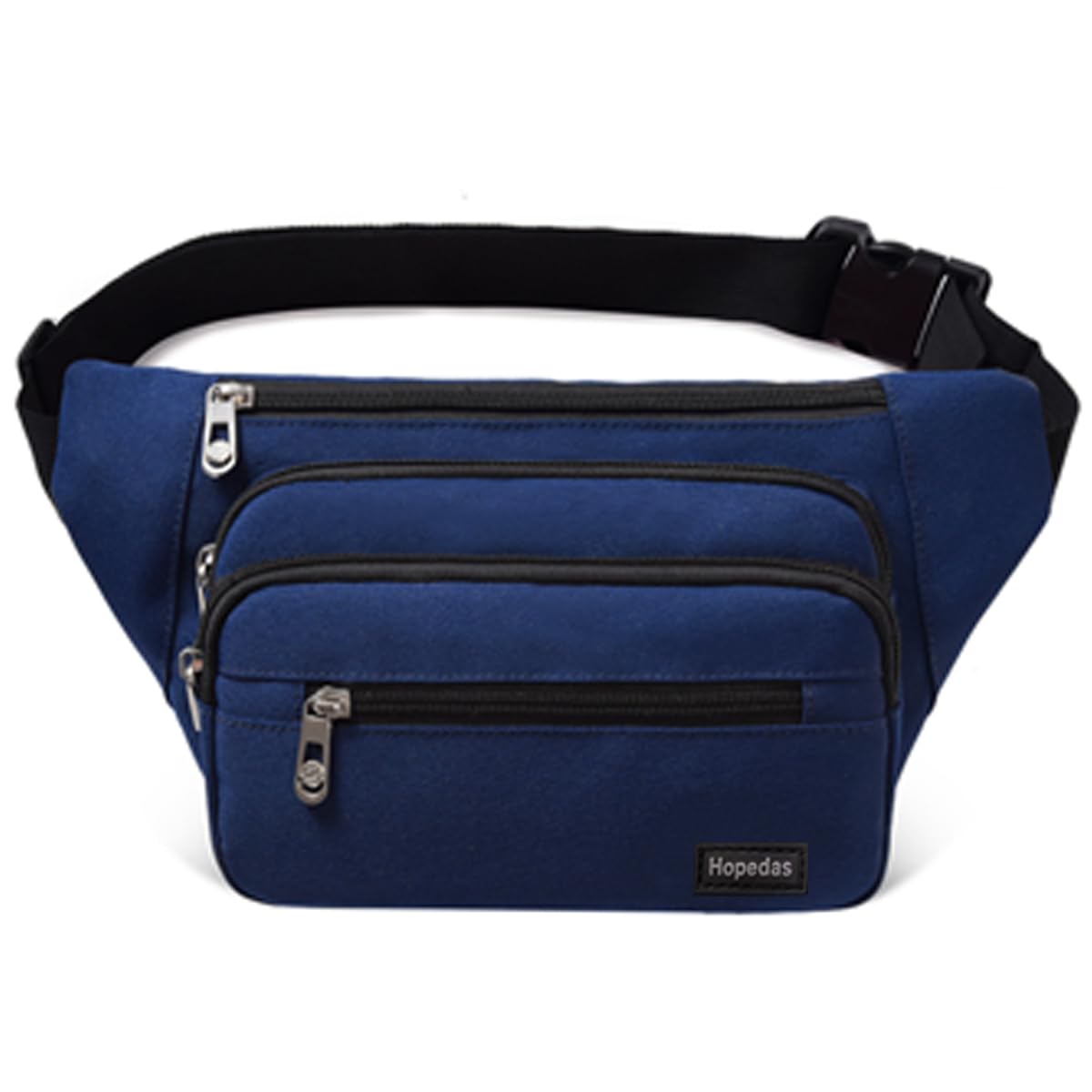 Waterproof Nylon Fanny Pack with Adjustable Belt, Blue