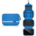 Waterproof Oxford Toiletry Bag with Hanging Hook, Blue