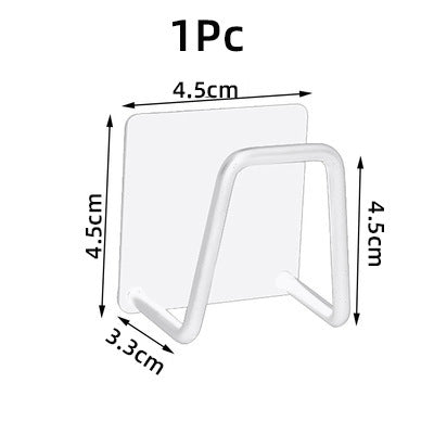 Compact Stainless Steel Kitchen Sponge Holder, Self-Adhesive