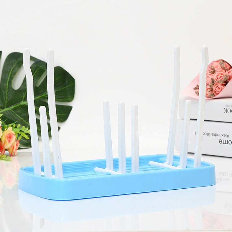Space-Saving Baby Bottle Drying Rack, Foldable Portable Tray