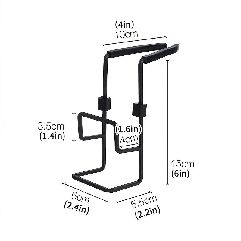 Space-Saving Kitchen Sponge Holder, Double-Layer No-Drill Rack