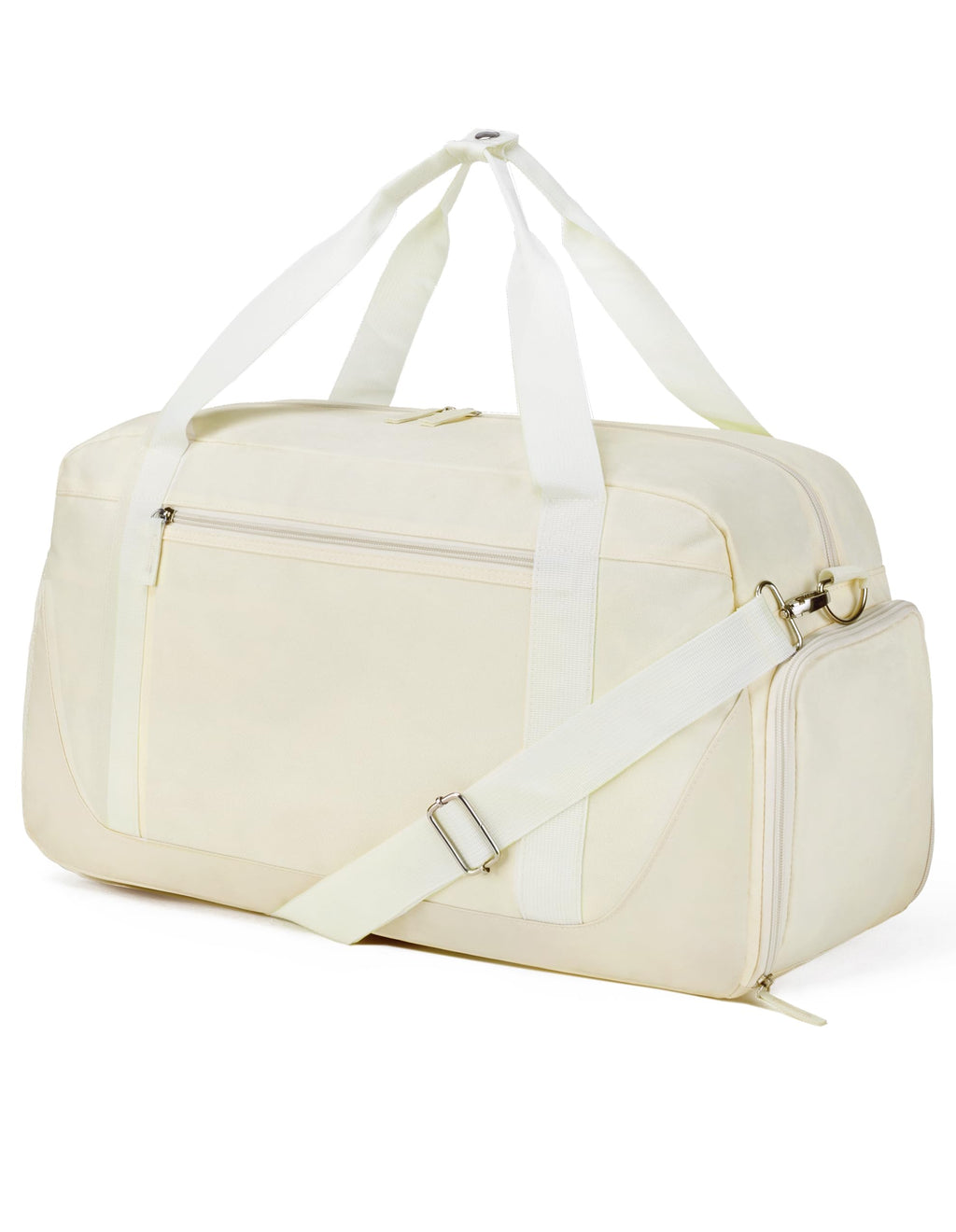 35L Gym Duffel with Shoe Compartment and Wet Pocket, Beige