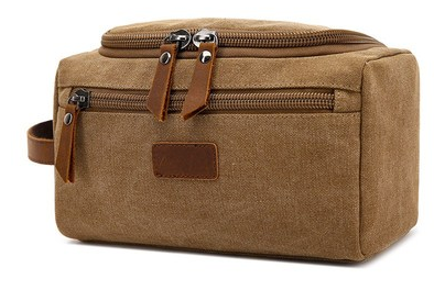 Washed Canvas Travel Storage Bag with Inner Pouch