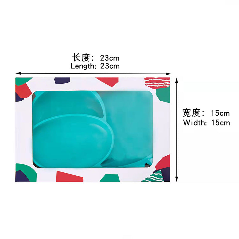 Divided Silicone Suction Plate for Baby Mealtimes, Multiple Options