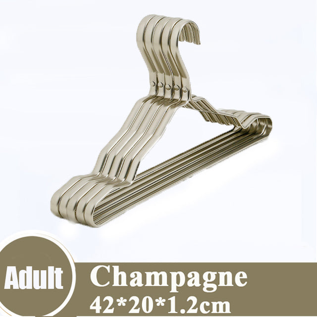 Non-Slip Aluminum Clothes Hangers, 5 or 10 Pack
