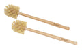 Wood Toilet Brushes with Beechwood Handles and Hemp Bristles, 2-Pack