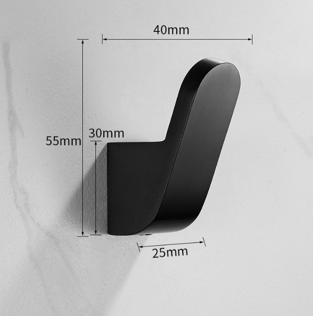 Decorative Brass Wall Hook for Coats and Hats, Single