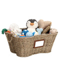 Hand-Woven Seagrass Bone-Shaped Dog Toy Basket