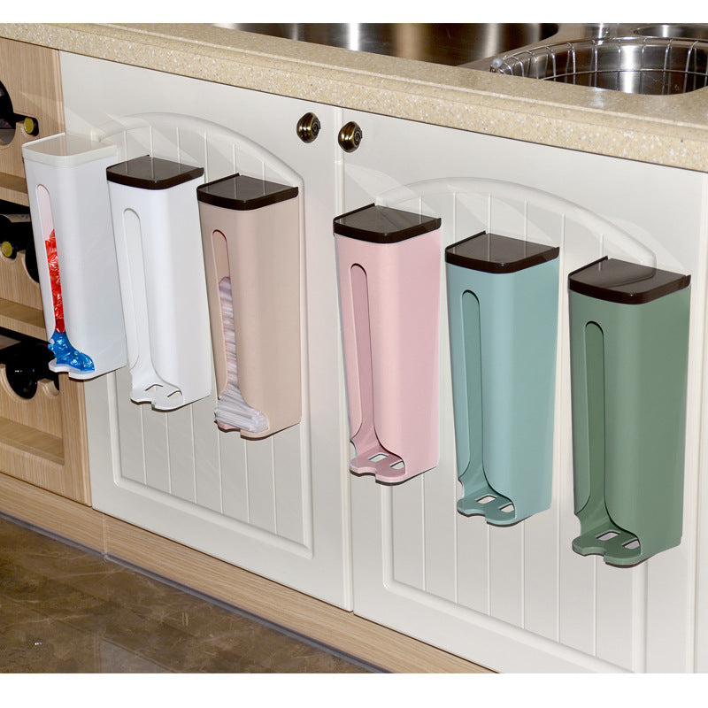 Space-Saving Kitchen Grocery Bag Holder & Dispenser, Wall-Mounted