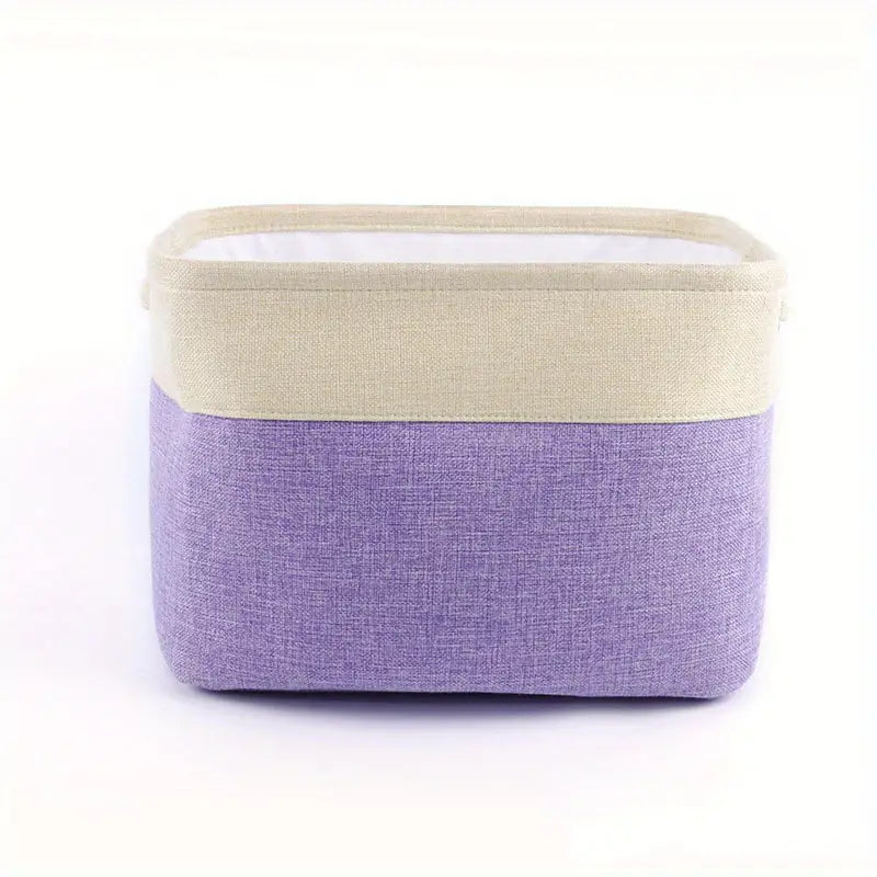 Collapsible Cotton Linen Storage Box for Toys and Sundries