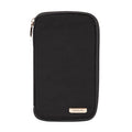 RFID-Blocking Family Passport Zip Wallet, Black
