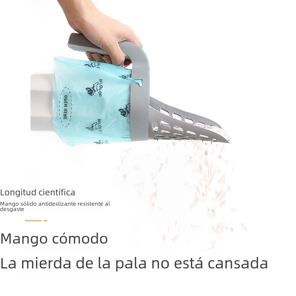 Cat Litter Scoop Kit with Waste Bin and Trash Bag Options