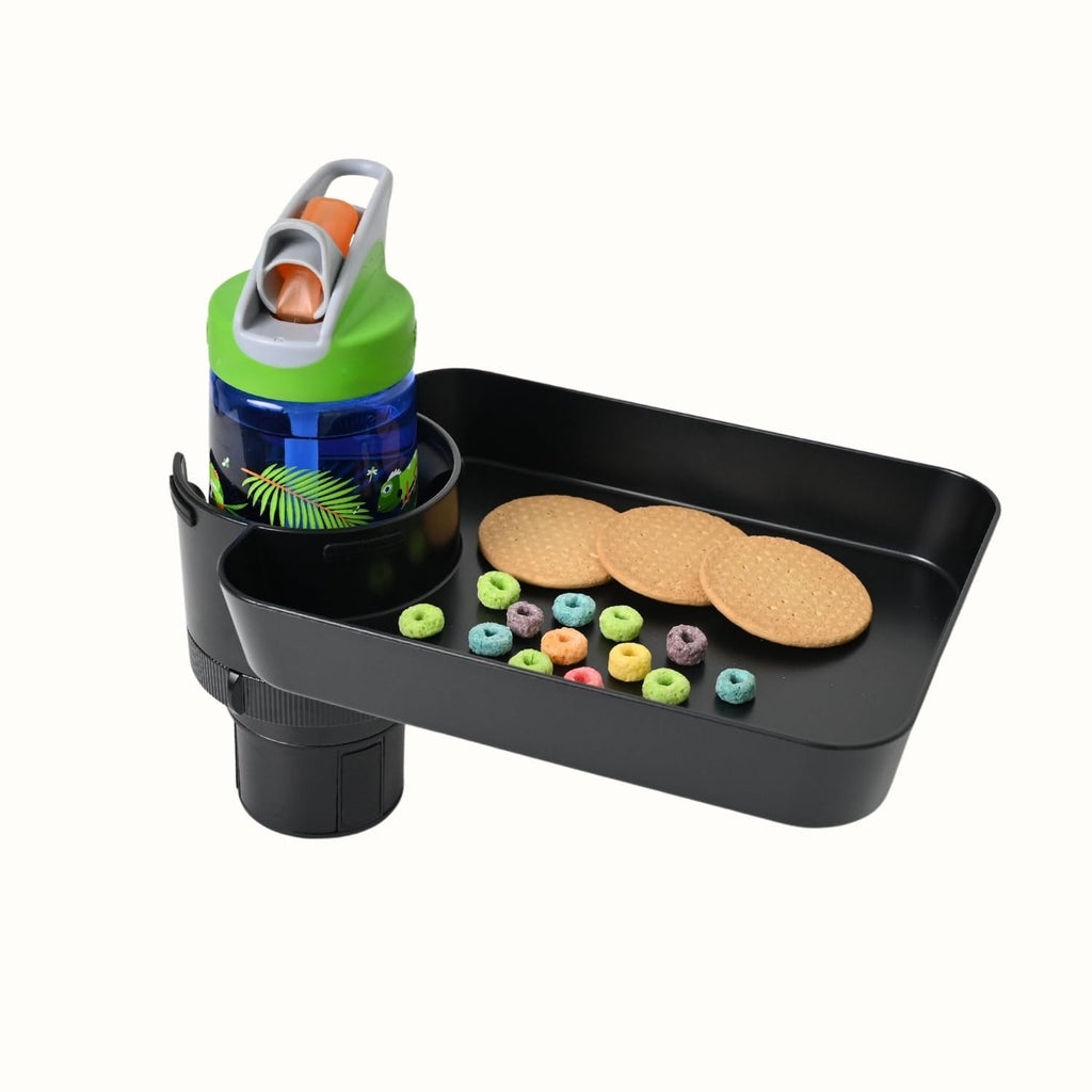 Adjustable Car Seat Snack Tray with 360-Degree Rotation