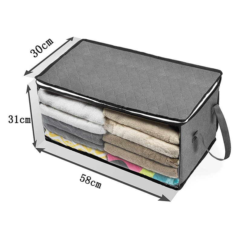 Large Non-Woven Quilt Storage Cube, 58 x 31 x 30 cm