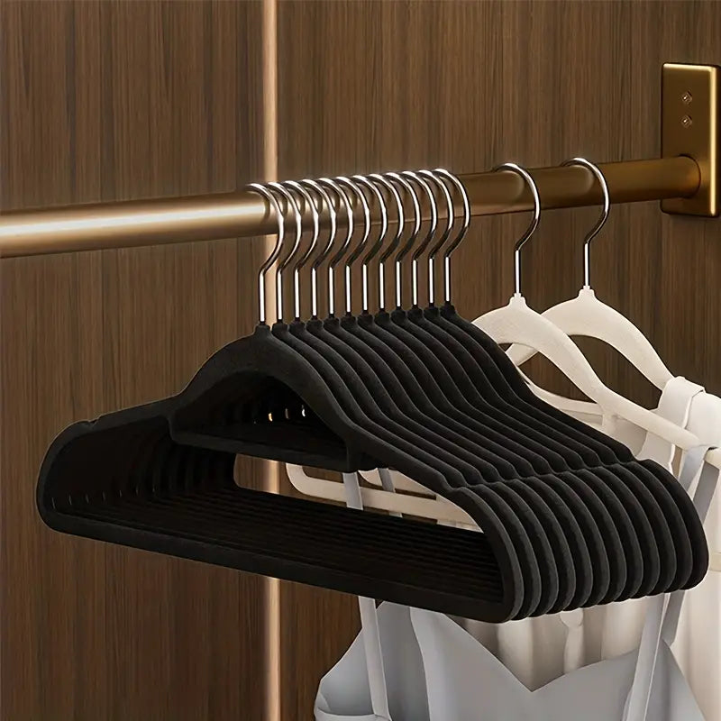Ultra-Thin Non-Slip Velvet Hangers, 10 Pack