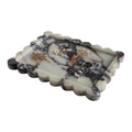 Scalloped Calacatta Viola Marble Tray, 10.8 x 8 in