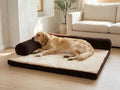 Corduroy Pet Sofa Bed with High-Density Sponge and Non-Slip Base