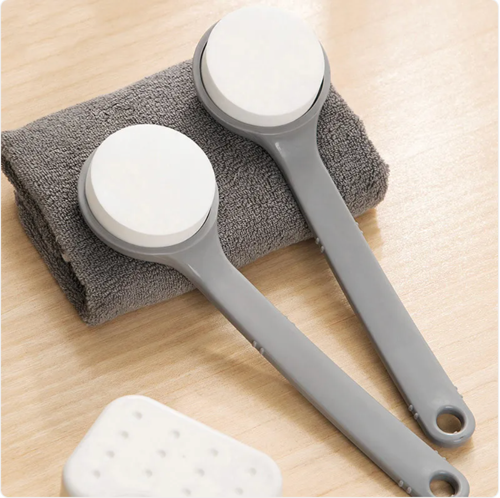 Handheld PVA Sponge Scrub Brush for Home Cleaning, Grey