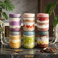 Glass Mason Jars with Lids for Overnight Oats, 16 oz, Set of 6