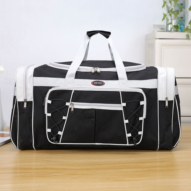 Large Waterproof Gym Duffel Bag, 20–35L Oxford Cloth