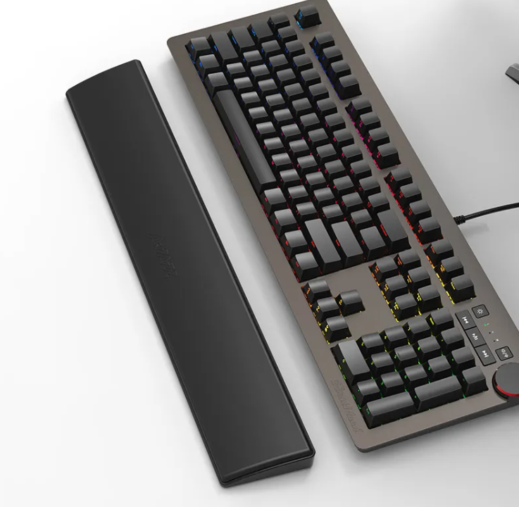 Soft Leather Keyboard Wrist Rest Pad, Black