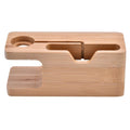 Bamboo Phone and Watch Charging Dock, 14.2 cm