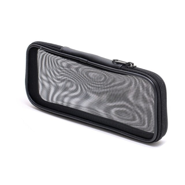 Mesh Zipper Cosmetic Bag, Breathable See-Through Travel Organizer