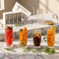 Glass Tumbler with Bamboo Lid and Reusable Straw, 16 oz