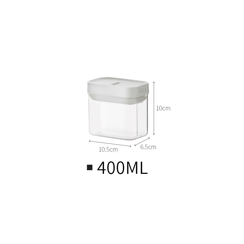 Stackable Transparent Pantry Containers, 500 to 1200 ml