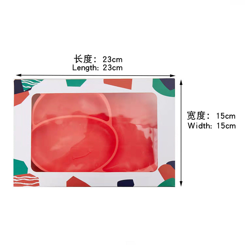 Divided Silicone Suction Plate for Baby Mealtimes, Multiple Options