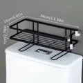 Over-the-Toilet Hanging Storage Shelf with Paper Holder, Single or Double