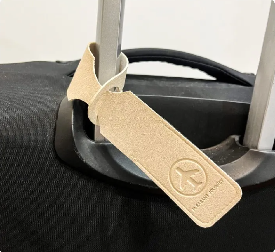 Ultra-Light Luggage Tag with Privacy Cover, Embossed or Blank