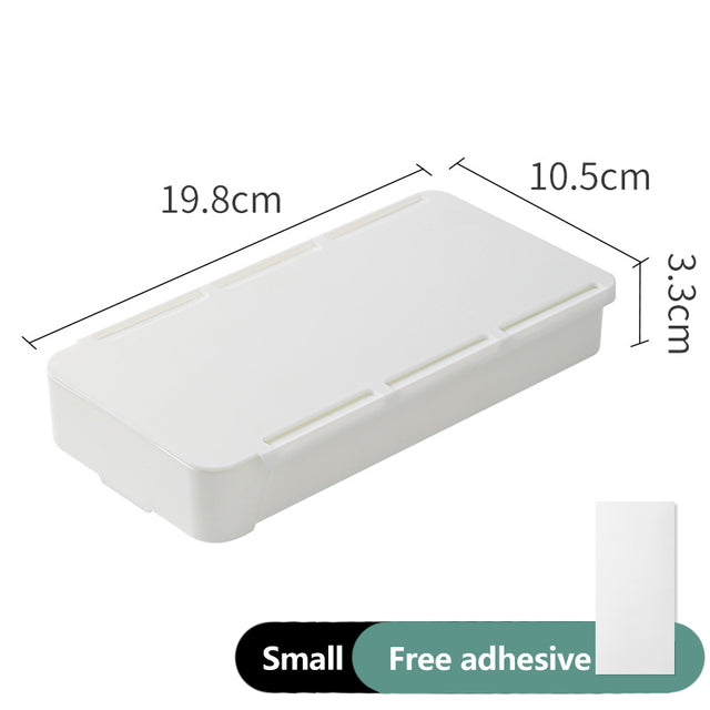 Under-Desk Shelf and Drawer Organizer, White or Black