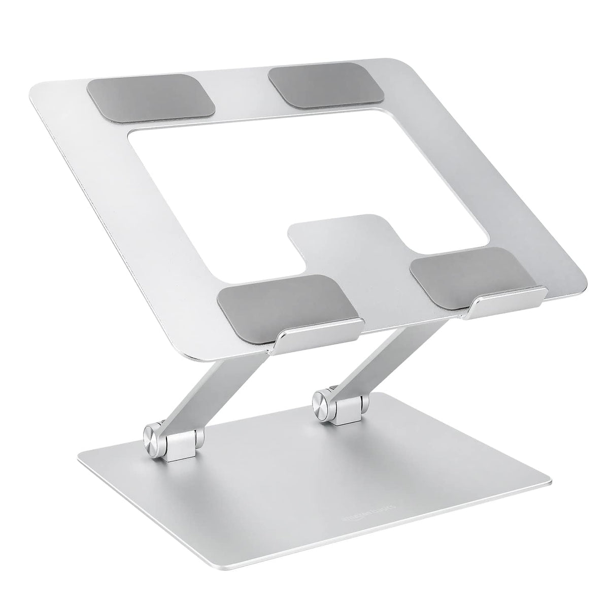 Foldable Adjustable Laptop Riser for Laptops up to 17.3 in, Silver