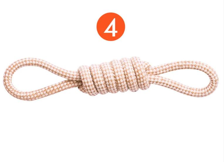 Cotton and Hemp Rope Dog Toy Set, 9 Pack or Single Styles