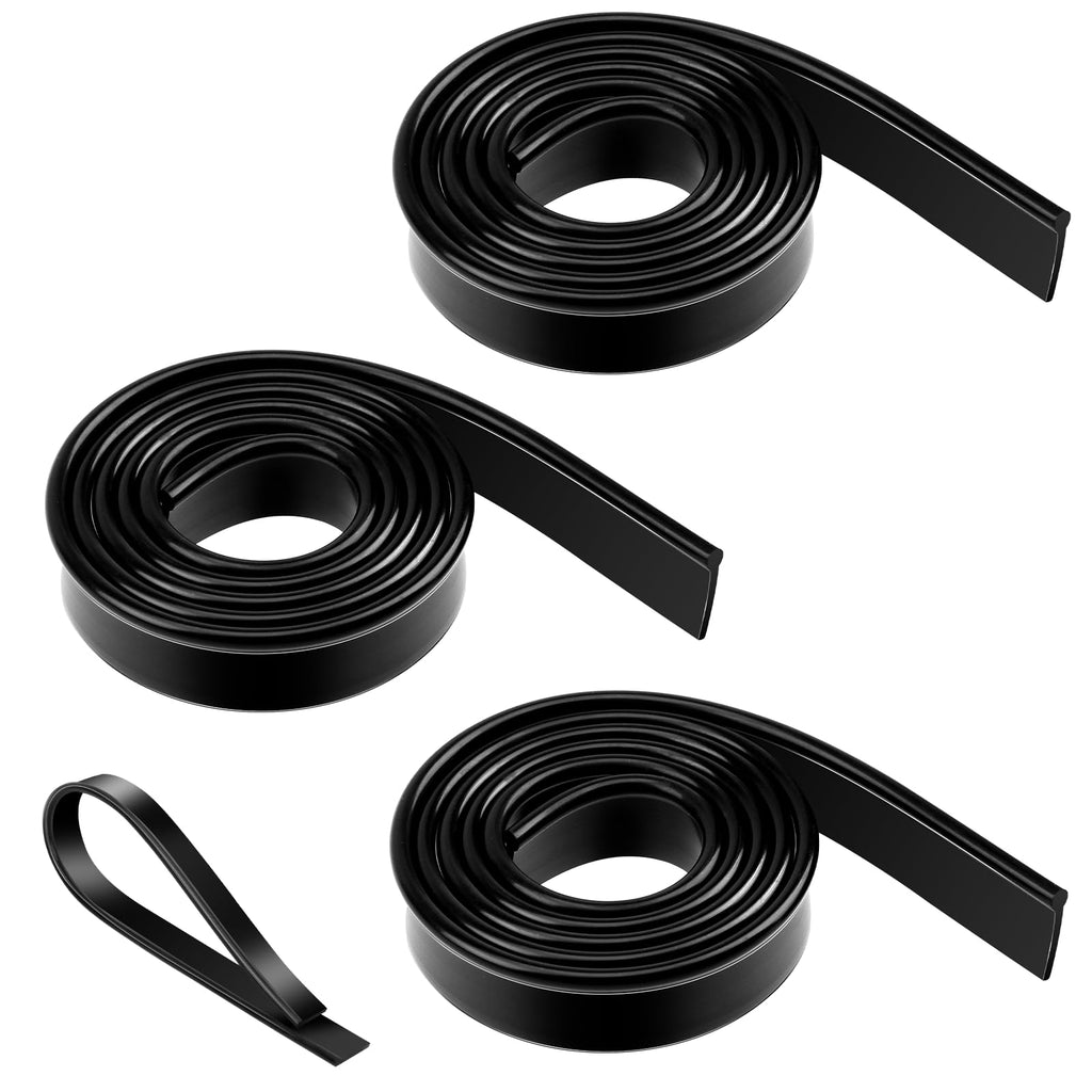 Squeegee Replacement Rubber Blades, 41 in Rolls, Trim to Fit, 3-Pack
