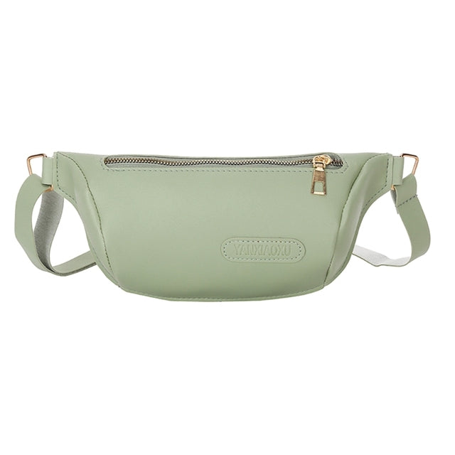 PU Leather Fanny Pack and Chest Bag for Women