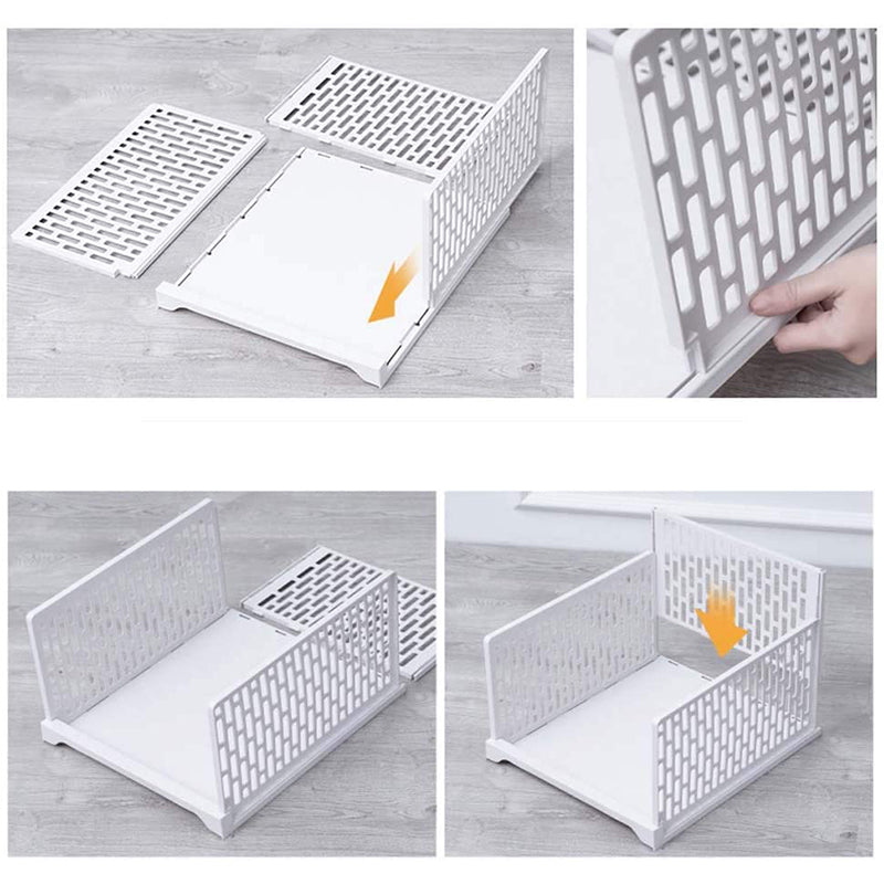 Pull-Out Wardrobe Basket Rack, Tool-Free Install