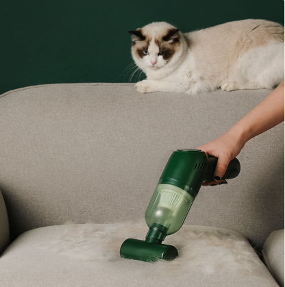 USB Pet Hair Cleaner for Furniture and Fabric, Green