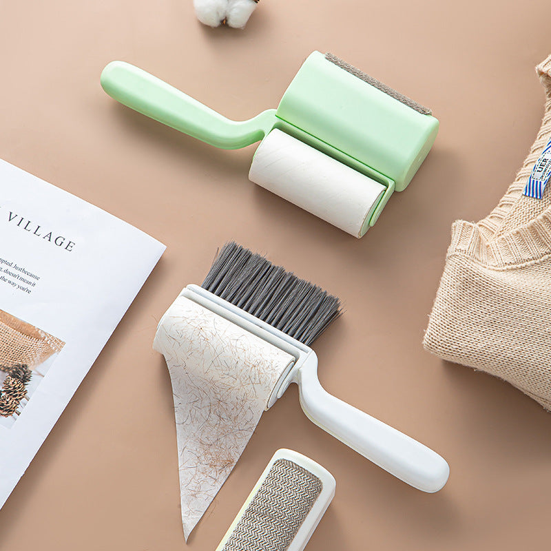Reusable Rubber Bristle Lint and Pet Hair Brush