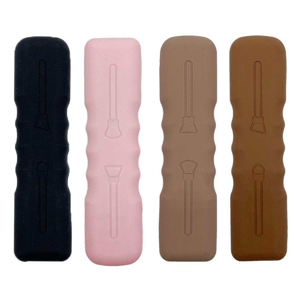 Waterproof Silicone Travel Makeup Brush Holder, 4 Colors