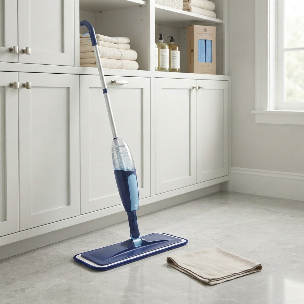 Microfiber Spray Mop with 550 ml Refillable Tank and 3 Washable Pads