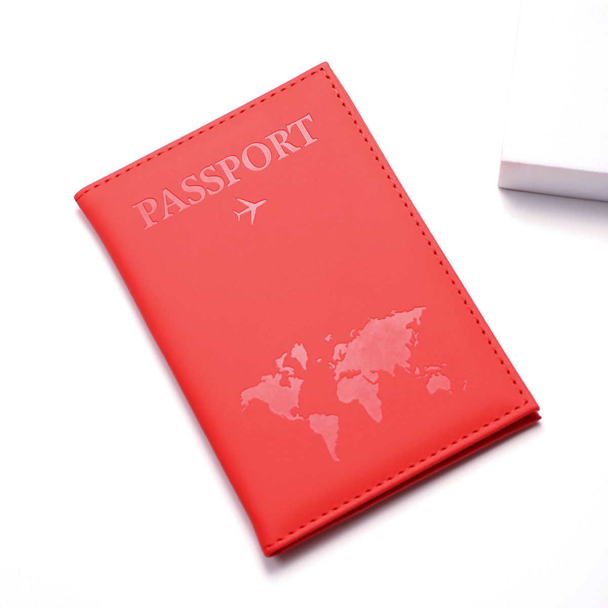 Geometric Print PU Leather Passport Cover, 12 Colors