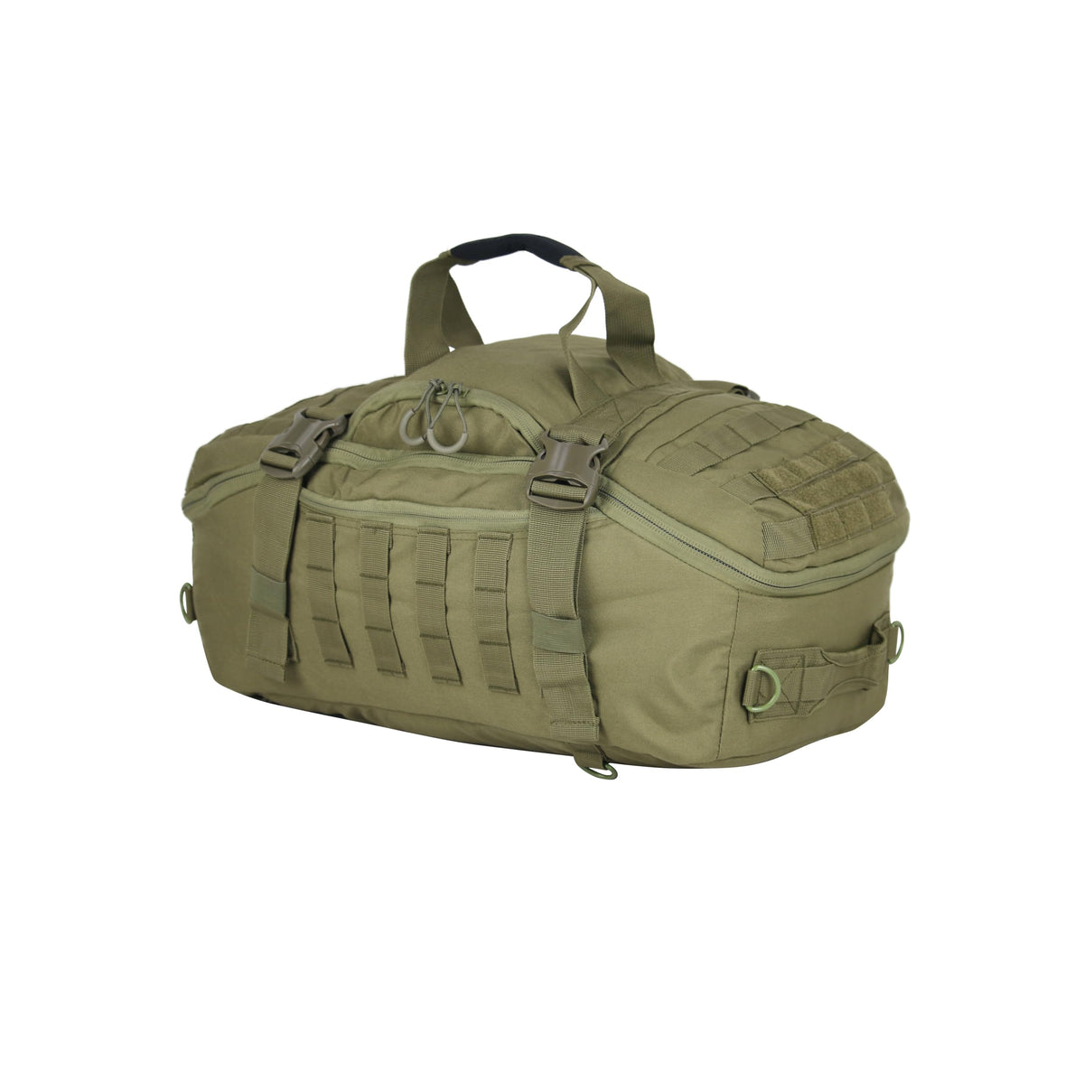 60L Gym Backpack Duffel with 3 Carry Options, Green