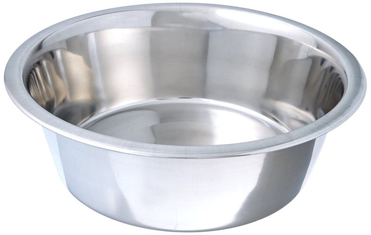 Heavy-Gauge Stainless Steel Dog Bowl, 12 Cups (3 qt)